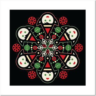 Christmas Elf Mandala Posters and Art